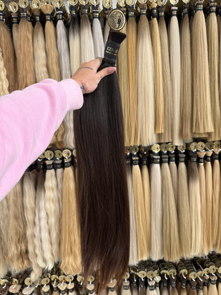 Baby Hair Bulk 24" 225g – Brown, Virgin Raw Human Hair | ICEBABE