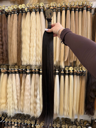 Baby Hair Bulk 24" 99g – Black, Virgin Raw Human Hair | ICEBABE