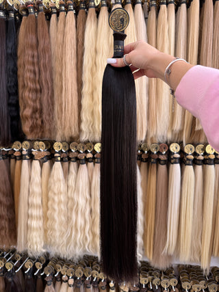 Baby Hair Bulk 22" 101g – Black, Virgin Raw Human Hair | ICEBABE