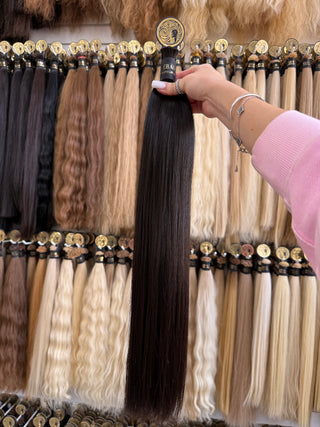 Baby Hair Bulk 22" 100g – Black, Virgin Raw Human Hair | ICEBABE