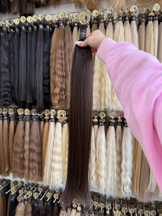 Baby Hair Bulk 26" 101g – Brown, Virgin Raw Human Hair | ICEBABE