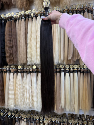 Baby Hair Bulk 26" 99g – Black, Virgin Raw Human Hair | ICEBABE