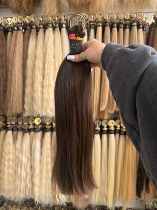 Baby Hair Bundle 16" 110g – Brown, Straight, Virgin Raw Human Hair | ICEBABE