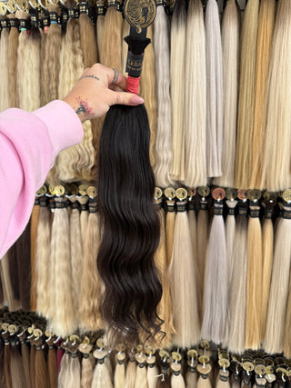 Baby Hair Bulk 22" 84g – Brown, Virgin Raw Human Hair | ICEBABE