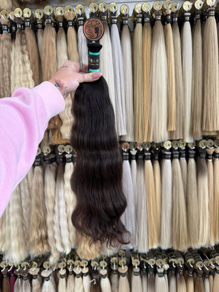 Baby Hair Bulk 20" 136g – Brown, Virgin Raw Human Hair | ICEBABE