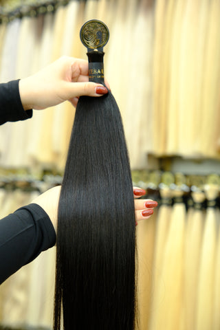 Baby Hair Bulk 22" 102g – Black, Virgin Raw Human Hair | ICEBABE