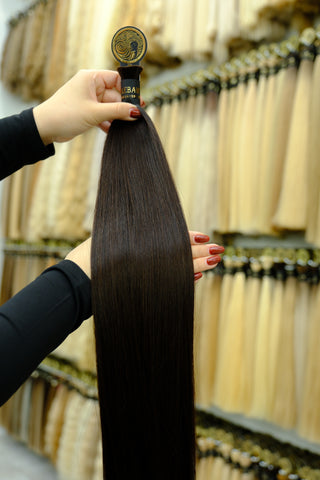 Baby Hair Bulk 18" 100g – Dark Brown, Virgin Raw Human Hair | ICEBABE
