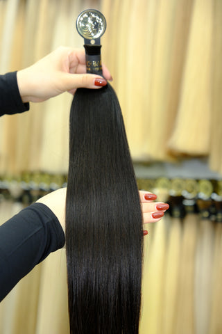 Baby Hair Bulk 18" 100g – Black, Virgin Raw Human Hair | ICEBABE