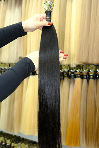 Baby Hair Bulk 26" 99g – Black, Virgin Raw Human Hair | ICEBABE